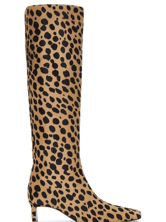 KHAITE Shoes - KHAITE Ona Knee High Boot 55mm - CAMEL/BLACK / IT 39.5